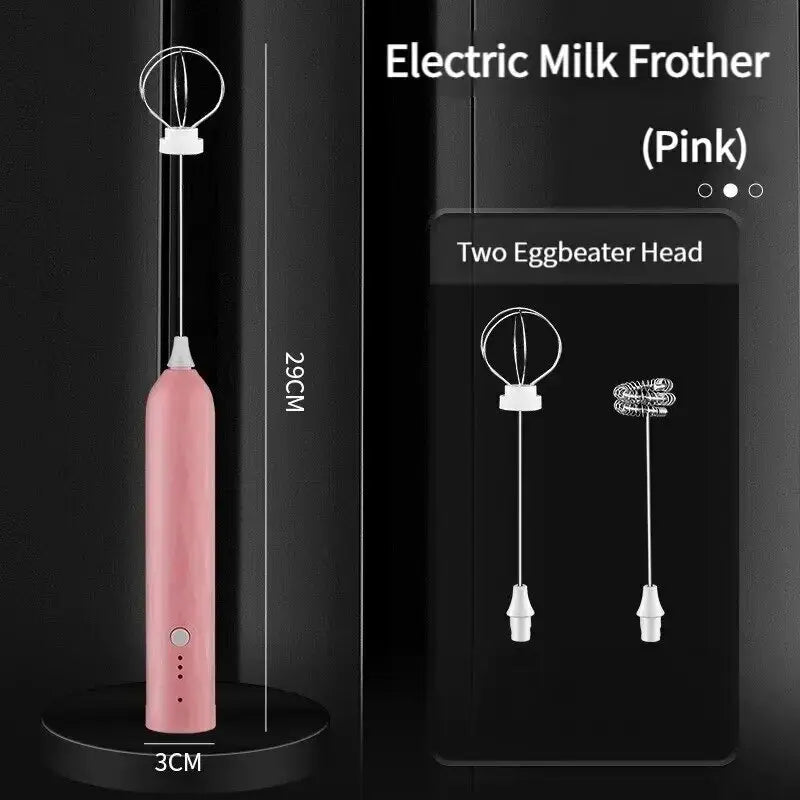1 PCS Electric Milk Frother Portable Egg Beater USB Rechargeable Handheld Coffee Blender Milk Shaker Mixer Foamer Food Blender