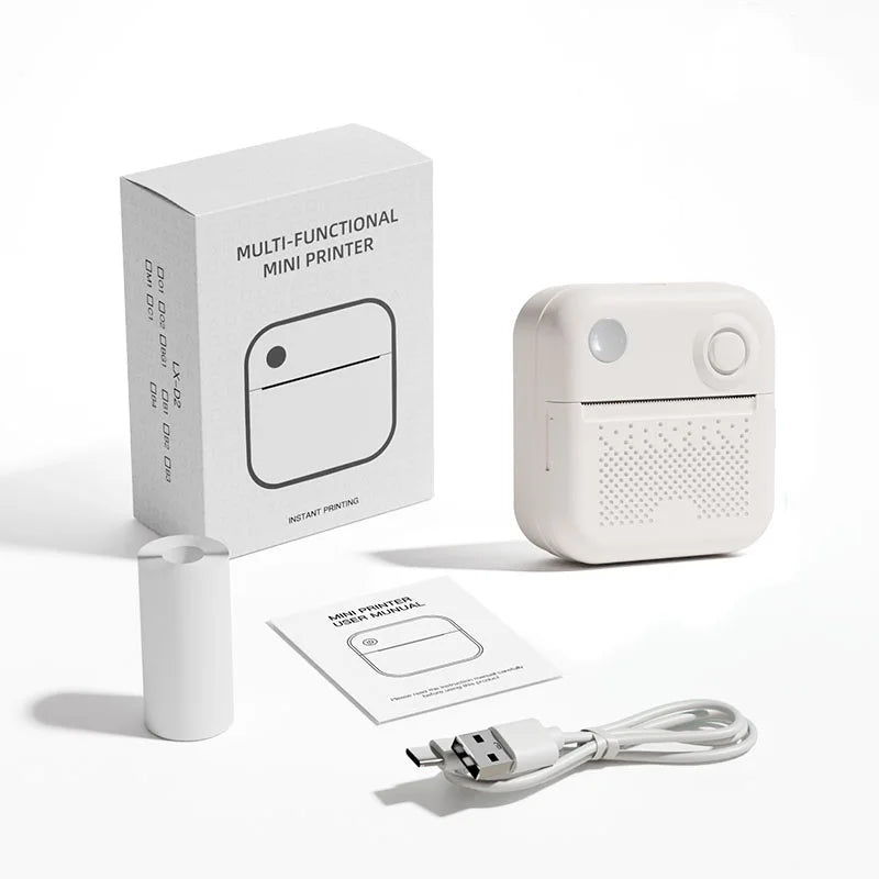 Dolewa D3 Portable Printer Thermal Paper Stickers Paper Mini Printers Labels Maker Printer for Error Printing Photo Printing