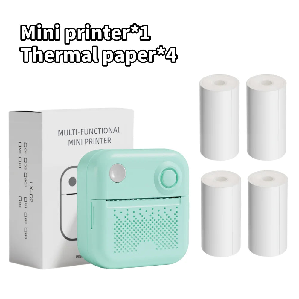 Dolewa D3 Portable Printer Thermal Paper Stickers Paper Mini Printers Labels Maker Printer for Error Printing Photo Printing